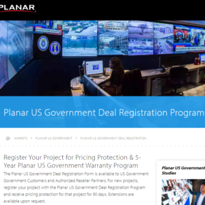 Planar-Government-Deal-Registration-Program